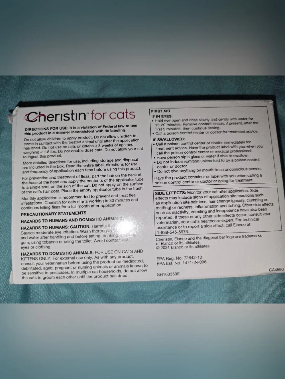 Cherish for Cats Flea Treatment – Pack Of 6